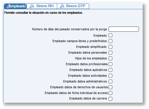 Marque una casilla para acceder a la tabla correspondiente