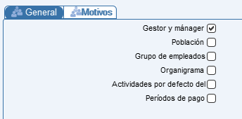 Marque una casilla para acceder a la tabla correspondiente