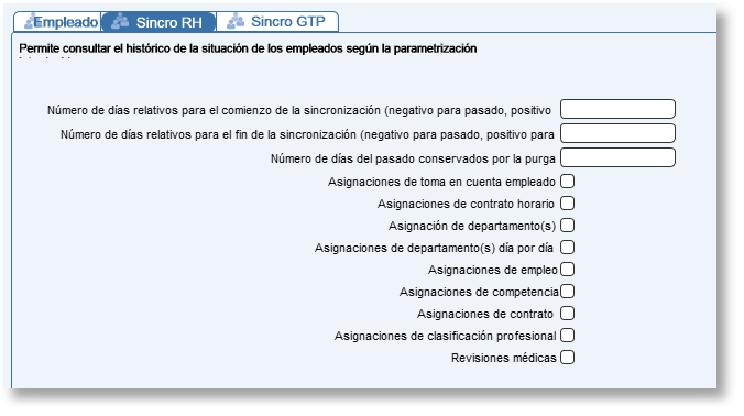 Marque una casilla para acceder a la tabla correspondiente