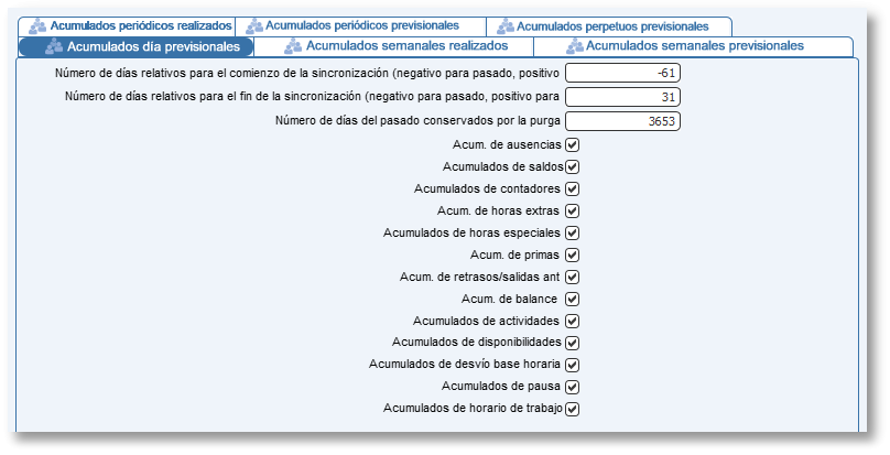 Marque una casilla para acceder a la tabla correspondiente