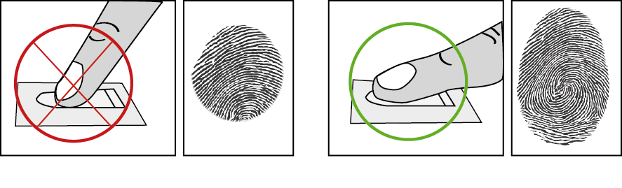 La pose du doigt sur le capteur2